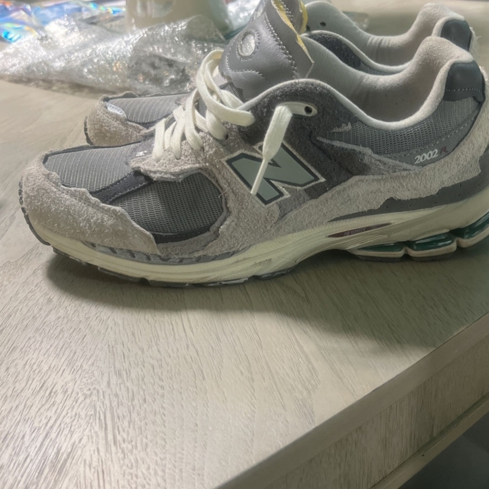 New Balance Gray and White Sneakers